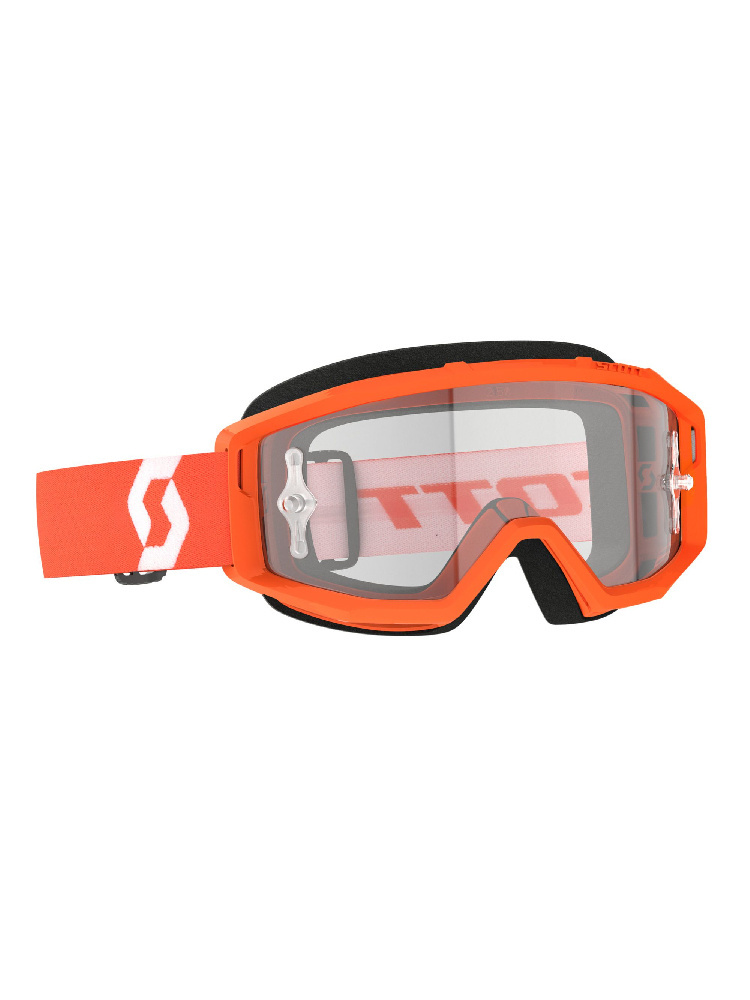 Gogle motocyklowe Scott Primal Clear pomarańczowo-białe