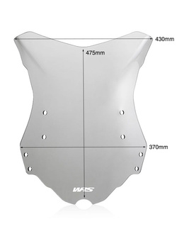 Szyba motocyklowa WRS Touring do Benelli TRK 502 / X (17-) przyciemniana