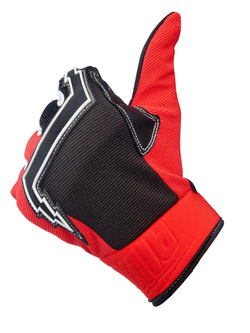 Rękawice cross Biltwell Baja czerwono-czarne