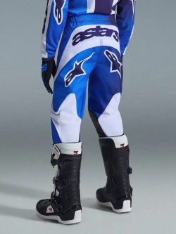 Spodnie cross dziecięce Alpinestars MX Fluid Portl niebiesko-biało-czarne