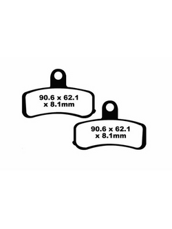 Klocki hamulcowe EBC EPFA457HH 90.6 x 62.1 x 8.1mm na przód