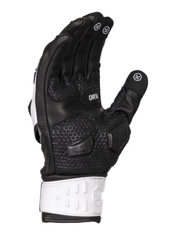 Rękawice motocyklowe skórzane Knox Orsa Leather MK3 czarno-białe