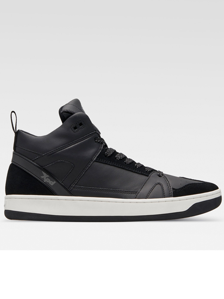 Buty motocyklowe XPD Moto-1 Leather Sneakers czarno-białe