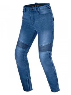 Jeansy motocyklowe damskie Shima Zenith niebieskie