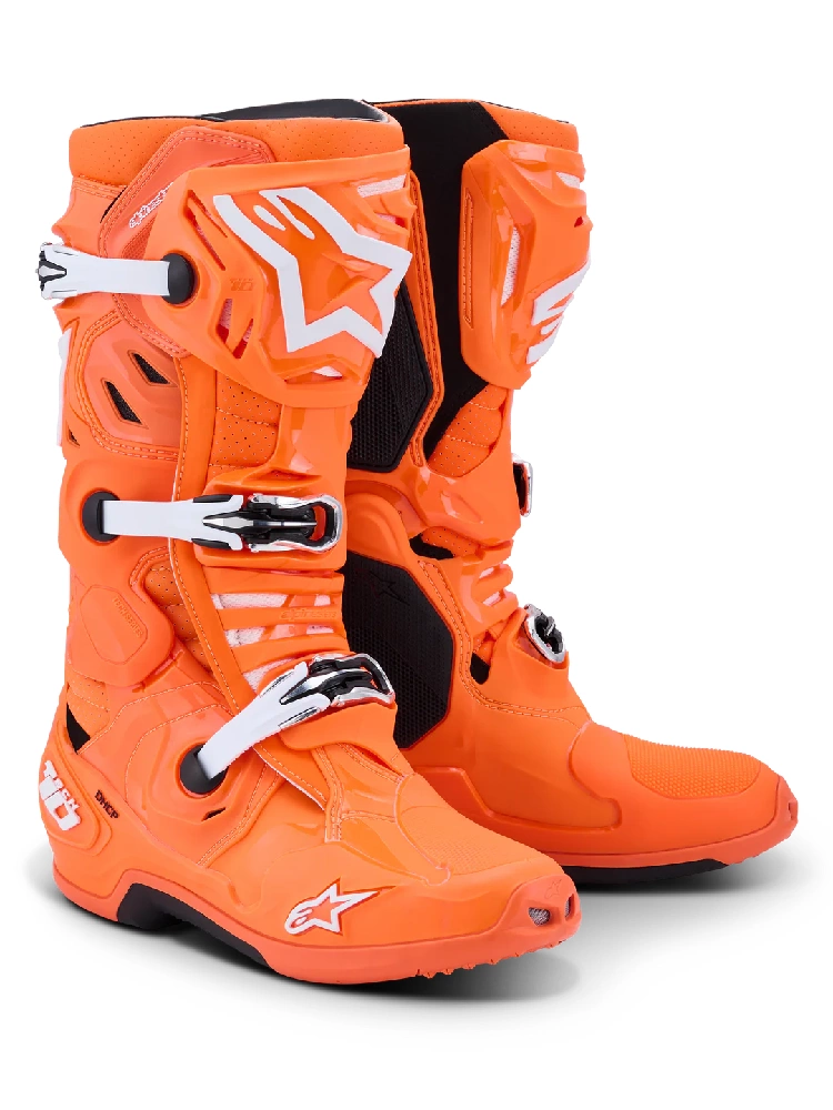 Buty enduro Alpinestars MX Tech 10 Supervented pomarańczowo-białe