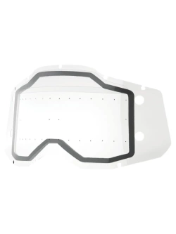 Szybka do gogli 100% Racecraft2, Accuri2, Strata2 z systemem ForeCast podwójna, przeźroczysta