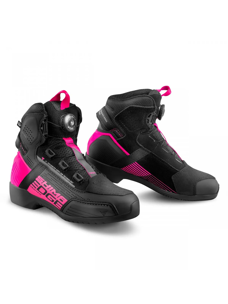 Buty motocyklowe damskie Shima Edge Vented czarno-różowe