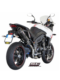 Tłumik owalny (Wysoka pozycja) Slip-on SC-Project do Triumph TIGER SPORT 1050 [13-16]