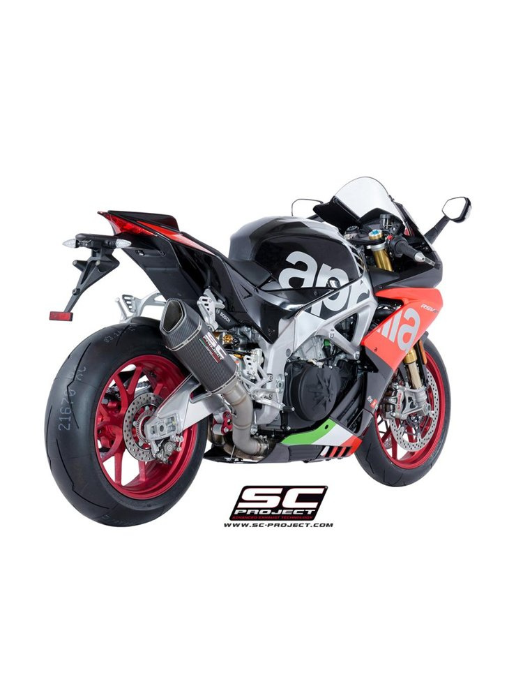 Tłumik SLIP-ON SC1-R Carbon fiber SC-Project do APRILIA RSV4 RF - RR 2017