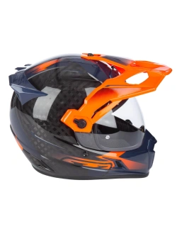 Kask adventure Klim Krios Pro Echo czarno-pomarańczowy