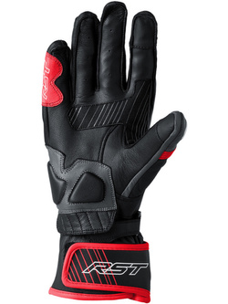 Rękawice motocyklowe skórzane RST Fulcrum czarno-czerwone
