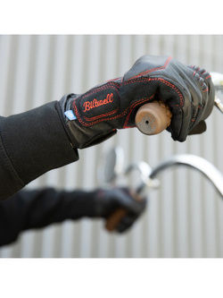 Rękawice motocyklowe Biltwell Belden czarno-czerwone