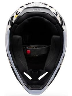 Kask enduro Fox V1 Diffuse czarno-brązowy