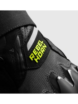 Rękawice motocyklowe Rebelhorn Defender czarno-szare-fluo