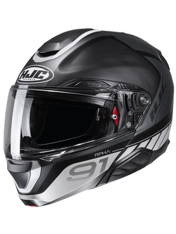 Kask szczękowy HJC RPHA 91 Rafino czarno-szary