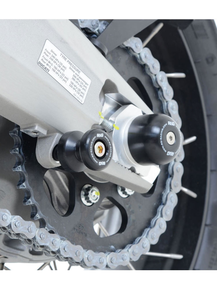 Rolki wahacza R&G do Ducati Multistrada 1200 Enduro (16), Multistrada 950 (18-19), Multistrada 950S (19-20), Multistrada V4 / S (21) czarne
