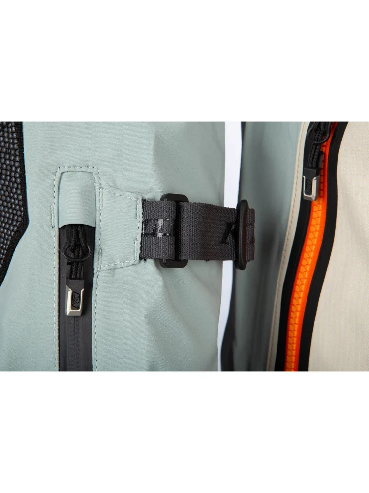 Kurtka motocyklowa tekstylna Klim Adventure Rally szaro-brązowa