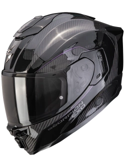 Kask integralny Scorpion EXO-1500 CARBON AIR Mundi czarno-fioletowy