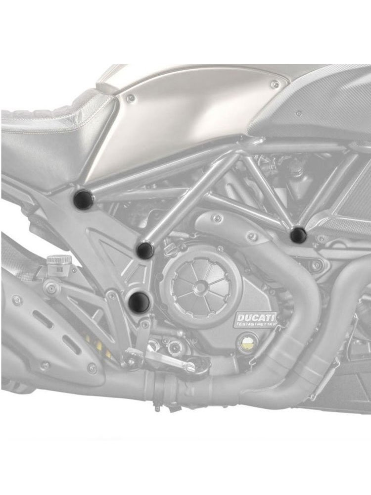 Zaślepki ramy PUIG do Ducati Diavel (11-20)
