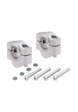 Podwyższenie kierownicy Hepco&Becker Honda CB 650 R/E-Clutch (24-) [20 mm w górę] srebrne