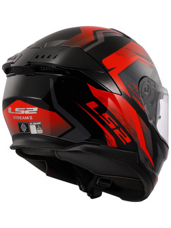 Kask integralny LS2 FF808 Stream II Fury czarno-czerwony