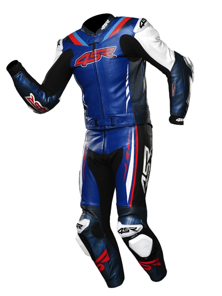 Kombinezon motocyklowy dwuczęściowy 4SR RR AR niebieski