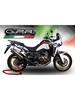 Tłumik G.P.R Trioval [Slip-On, Stainless Steel] - Honda CRF 1000 L Africa Twin [18-20] e4