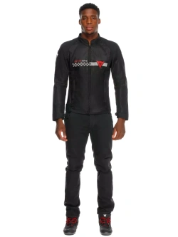 Kurtka motocyklowa tekstylna Dainese Herosphere Air Tex czarno-czerwono-biała