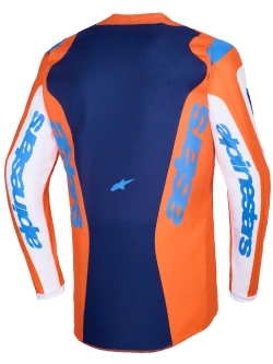 Bluza cross Alpinestars MX Fluid Grid biało-pomarańczowo-niebieska
