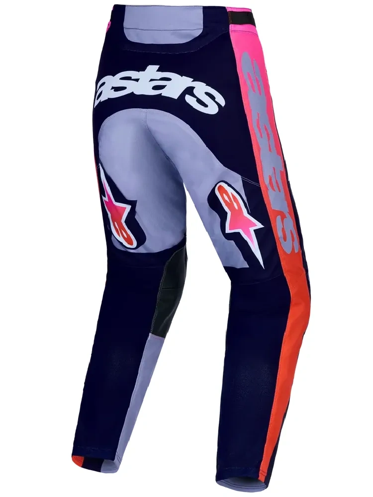 Spodnie cross Alpinestars MX Racer Air Hunt fioletowo-różowe