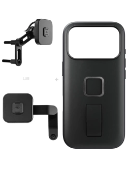 Zestaw na motocykl: etui Peak Design Mobile Everyday Clarino Loop iPhone 17 Pro z mocowaniem motocykla