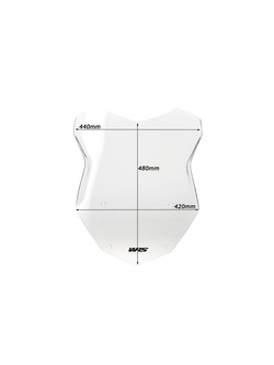 Szyba motocyklowa WRS Intermedio do BMW R1200GS/ Adventure (13-18), R1250GS / Adventure (18-23) przezroczysta