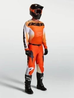 Bluza cross Alpinestars MX Racer Amber biało-czarno-czerwona