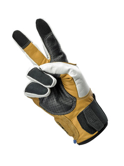 Rękawice motocyklowe Biltwell Belden szaro-brązowe