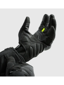 Rękawice motocyklowe letnie damskie Rebelhorn Core czarno-szare-fluo