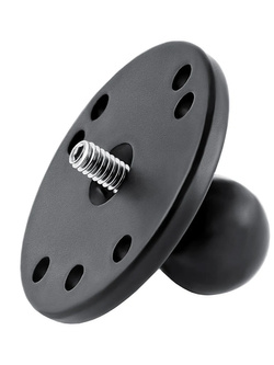 Okrągła podstawa RAM o średnicy 6.35 cm z głowicą obrotową do montażu kamery lub aparatu