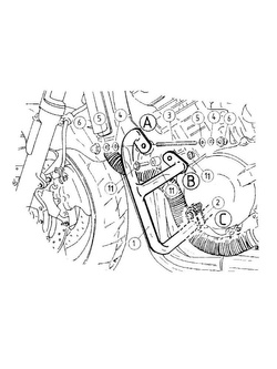 Gmole - czarne Hepco&Becker do Honda CB 900 Hornet [02-05]