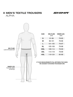 Spodnie motocyklowe tekstylne Shima Alpha czarno-szare