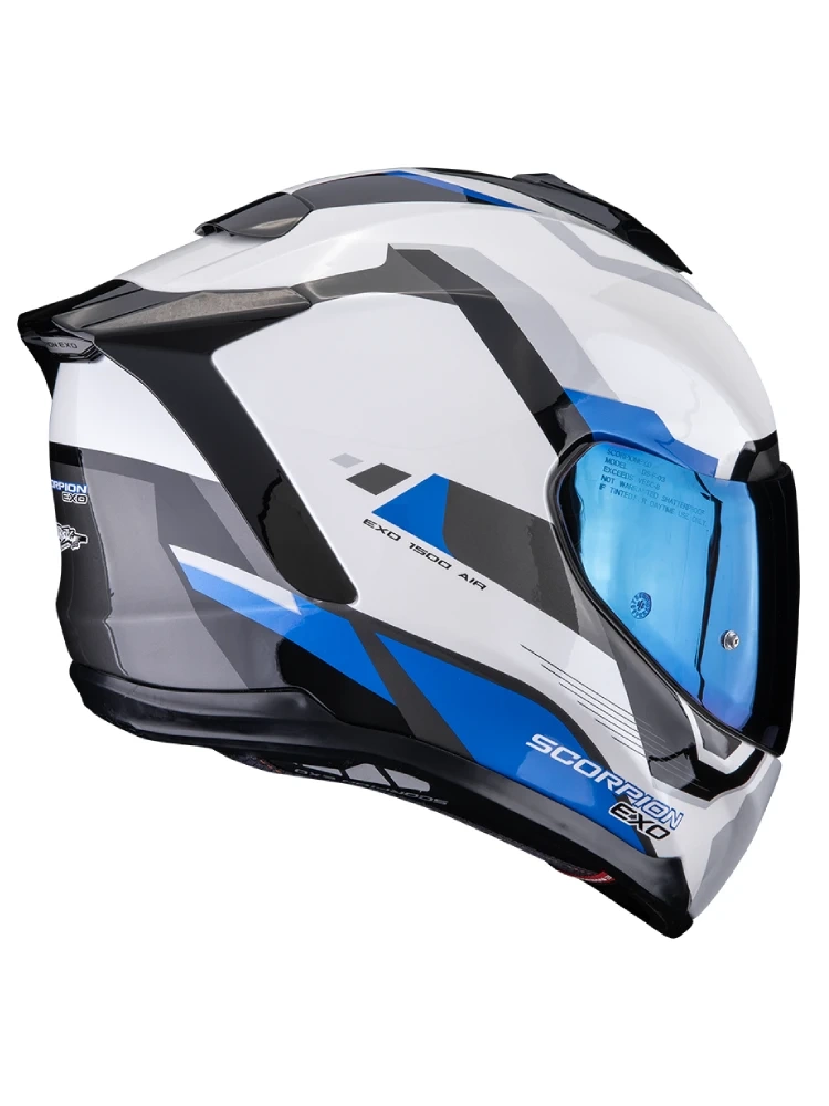 Kask integralny Scorpion EXO-1500 AIR Arena biało-niebieski