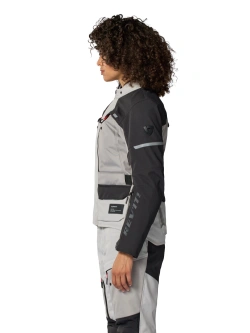 Kurtka motocyklowa damska tekstylna REV’IT! Outback 5 H2O szaro-czarna