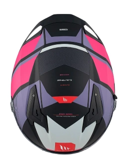 Kask integralny MT Braker SV Chento czarno-różowy matowy