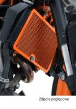 Osłona chłodnicy R&G aluminiowa do KTM 250 Duke (17-)/390 Duke (13-16)/ RC 125 (14-) /RC 200 (14-)/ RC 390 (14-21) czarna