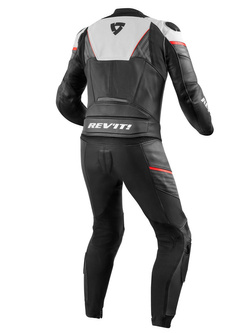 Kombinezon motocyklowy dwuczęściowy REV’IT! Beta biało-fluo czerwony