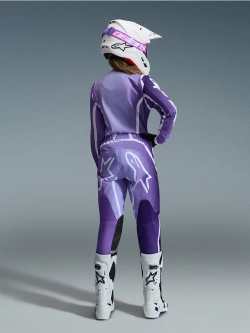 Bluza cross damska Alpinestars MX Stella Fluid Apex fioletowo-biała