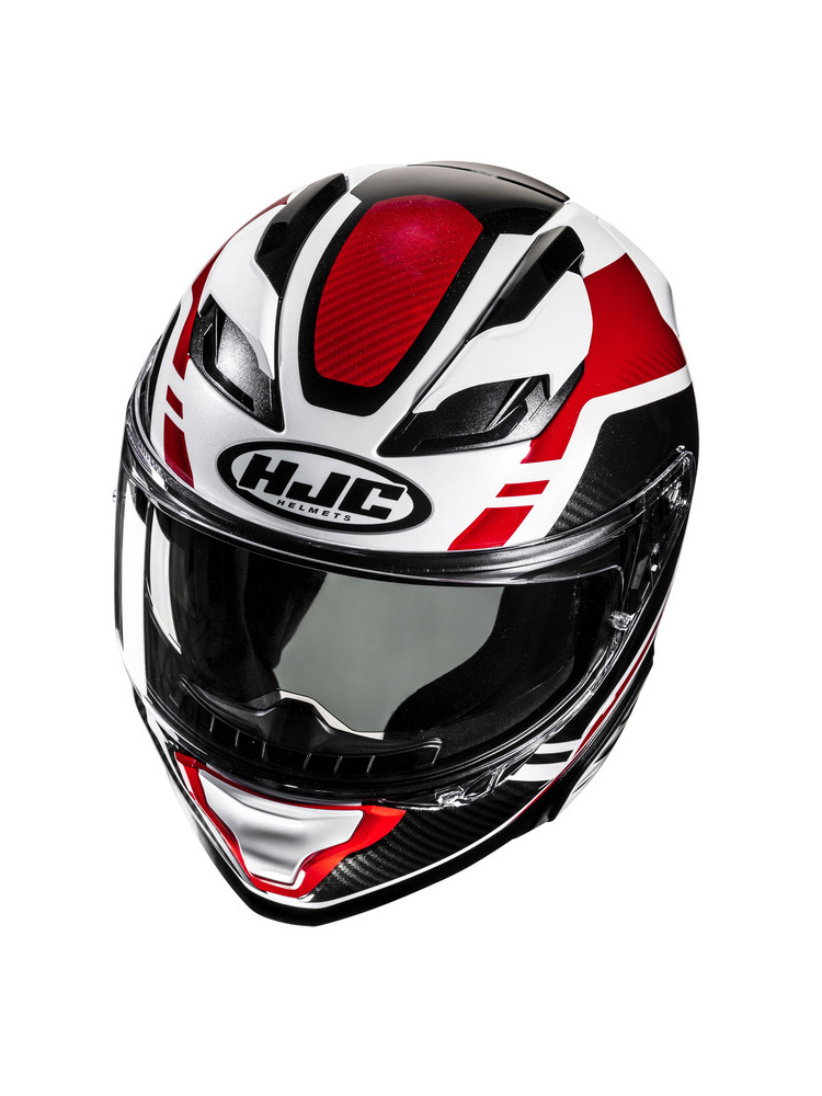 Kask integralny HJC F71 Tozz biało-czerwony