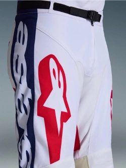 Spodnie cross Alpinestars MX Racer Riway biało-czerwono-niebieskie