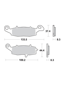 KLOCKI HAMULCOWE SBS 705 HS