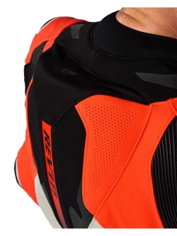 Kombinezon motocyklowy jednoczęściowy REV’IT! Hyperspeed 3 szaro-fluo czerwony