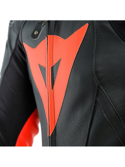Kombinezon motocyklowy jednoczęściowy Dainese Laguna Seca 5 [wersja perforowana] czarno-czerwony
