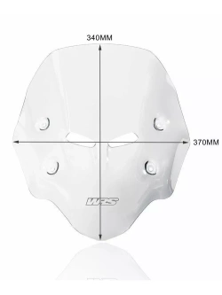 Szyba motocyklowa WRS Sport Honda CB 500 X (16-24) przezroczysta